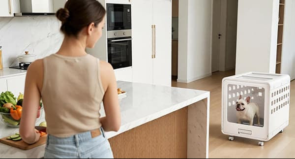 A crate that feels connected to the room